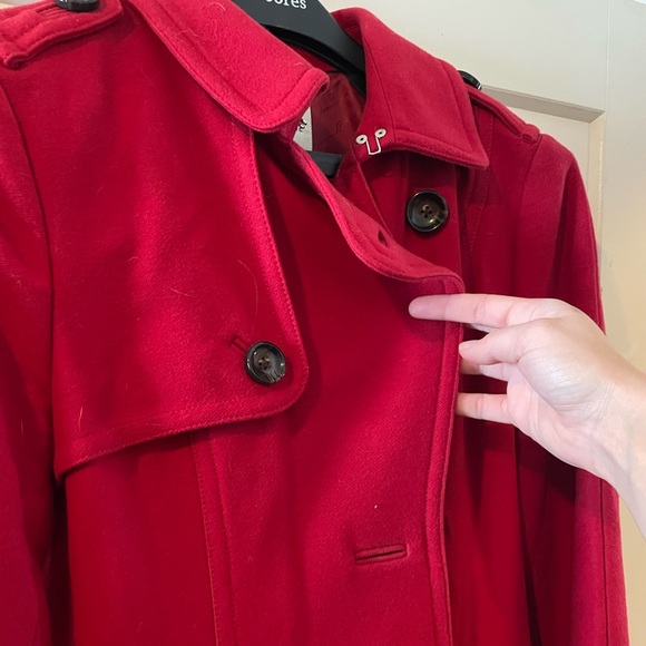 Red wool coat - Picture 6 of 6